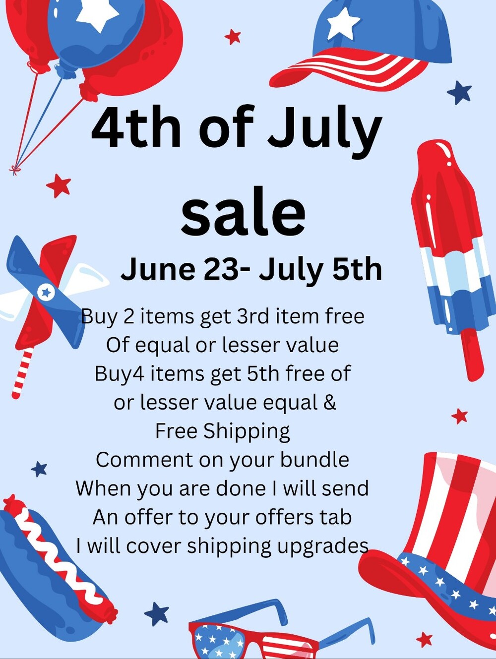 4th Of JULY Closet Sale